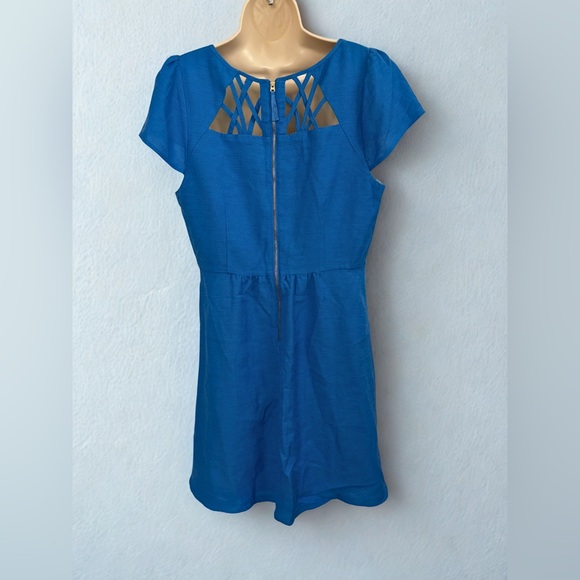 Maeve Blue Mini Dress - Picture 7 of 11